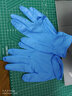 乌斯京 一次性手套食品级橡胶手套加厚美容烘焙餐饮厨房透明小龙虾手套 食品级蓝色丁腈（耐用型）50只 大码 实拍图