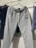 拓路者卫裤男士休闲户外直筒运动长裤通勤简约学生裤子 浅麻灰 L 实拍图