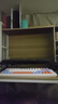 德机床上电脑桌大学生懒人书桌书架宿舍神器钢架床头电脑桌 【书架款】白架+枫樱木色 实拍图