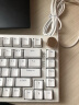VGN N75有线/无线/蓝牙三模客制化机械键盘gasket结构全键热插拔游戏电竞办公键盘 单模N75 高特青轴 白色 实拍图