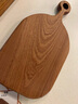 锦木源乌檀木实木切水果板家用整木婴儿宝宝辅食专用小砧板小菜板案板 乌檀整木-37*20*2cm 长方形 实拍图