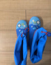 lemonkid儿童橡胶雨鞋高筒女童男孩防水防滑雨靴学生 蓝色机器人 25码  实拍图