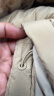 范思蓝恩23FS14088 韩版加厚羽绒服女冬季新款中长款保暖外套 浅卡其 XS 实拍图