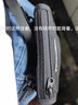 尼龙休闲挂脖护照包旅行手机包rfid防盗证件袋卡包学生零钱包mini斜挎包竖款收纳包 路西法L658 黑色 实拍图