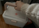 茶花塑料医药收纳箱手提多层医药箱 白色 1个装 实拍图