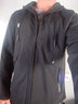 花花公子（PLAYBOY）外套男夹克男装春秋季男士休闲工装连帽潮流上衣服 黑色- 2XL 实拍图