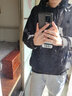 佘曼莱美式重磅卫衣男2024春秋款新款加绒连帽宽松上衣服外套男装中山 黑色【加绒款】 XL 实拍图