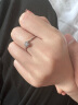 DR钻戒 求婚戒指 BELIEVE系列雪吻 雪花戒结婚订婚钻石戒指  部分现货-5分H色SI1*证书+礼盒 实拍图