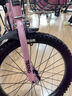 童贝星儿童自行车男孩2-3-6-8-9岁小孩单车脚踏车宝宝童车 樱花粉+ 辐条轮 +后座款头盔大礼包 18寸适合身高120-140cm 实拍图