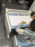 曼龙儿童学习桌椅套装小学生书桌学习桌宝宝书桌写字桌游戏桌 桌面可绘画 普鲁蓝【适合3-8岁】 实拍图