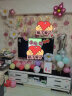 京唐太阳花笑脸气球造型可爱铝膜宝宝周岁生日装饰儿童拍照道具套装 实拍图