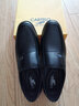 卡帝乐鳄鱼（CARTELO）套脚头层牛皮商务休闲鞋男士圆头低帮爸爸鞋皮鞋男1068 黑色 38 实拍图