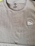 安踏（ANTA）多彩T | 短袖T恤男女夏季圆领上衣情侣同款吸湿排汗宽松休闲短T 【经典logo】亚麻灰8103-12 3XL 男190/女185 实拍图