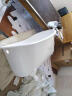 澳友（U-RAY） 独立式铸铁搪瓷贵妃浴缸普通小型浴缸1.4m1.5米陶瓷卫生间浴缸 白脚浴缸+银下水组合+靠枕 1.47米长-加深 晒单实拍图