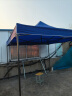 歌途乐帐篷遮阳棚户外广告自动伞大伞摆摊停车棚四脚篷太阳伞伸缩棚简易 2×2米 蓝色 实拍图