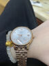 LONGALES瑞士认证专柜浪䔷手表女士机械表简约ins高级感防水名牌专用女表 玫金白面钢带款 实拍图