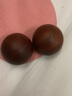 玄同 木质健身球崖柏酸枝黑檀绿檀保健球 老年人礼物转球红木手球 一对2个 血檀5cm 实拍图
