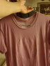 真维斯（Jeanswest）圆领短袖T恤女装夏季新款甜美紫色花朵印花上衣纯棉宽松打底衫JR 浅紫8310 175/96A/XL 晒单实拍图