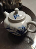 瓷都窑火陶瓷茶壶过滤景德镇中式手绘青花瓷功夫茶具泡茶器手抓小单壶家用 王者之香【200ml】手工制作 实拍图