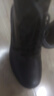 井迈【牛皮】马丁靴男高帮皮鞋英伦风中帮工装黑色机车春秋款透气潮鞋 黑色高帮系带【春夏款】 45 标准码 实拍图