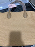 名夏夏日海边风情沙滩包草包简约单肩休闲度假编织包时尚女包手提草包 D284-浅棕色 实拍图