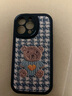 吟悦 适用苹果13/pro/max手机壳 iPhone新款卡通13mini全包镜头防摔网红硅胶皮纹软壳毛衣熊女款 (炫酷黑)毛衣熊黑-贈保护膜 苹果13pro 实拍图