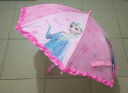 迪士尼儿童雨伞女童幼儿园小孩学生冰雪奇缘公主透明长柄宝宝雨伞 DF20305-Q雨伞冰雪粉色 实拍图
