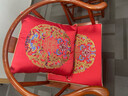 华幔盛庭新中式红木沙发刺绣抱枕套靠垫新古典床头靠包高档腰枕靠枕套含芯 吉祥-红色【高精密】可拆洗 50cm*50cm 含枕芯 1个 实拍图
