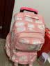 猫猫吉祥小学生拉杆书包女生1-3-5年级儿童书包6-12六轮爬楼梯拆卸书包女 粉色大号色2轮 实拍图