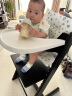 Stokke TrippTrapp宝宝餐椅多功能儿童椅子家用餐桌椅婴儿餐椅成长座椅 【TT五件套】-黑色 实拍图