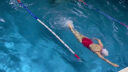 范德安（BALNEAIRE）小红心系列连体泳衣女遮肚显瘦U型美背游泳专用夏 60551 红色 L 实拍图
