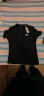 adidas休闲速干健身上衣圆领短袖T恤男装夏季阿迪达斯官方轻运动 黑色/白色 S 实拍图