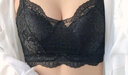 雪米亚内衣女文胸罩夏季小胸显大平胸聚拢加厚防下垂无钢圈性感无痕美背 NSDYT-1916-黑色 32A/70A 实拍图