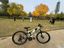 兰令软尾山地自行车成年人变速碟刹越野骑行男女学生双减震单车 影青釉【前后培林花鼓+软尾双减震+内走线】 26英寸(160-178cm身高) 27速 实拍图