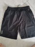 裤子男夏季冰丝速干弹力五分短裤男士薄款大裤衩裤头透气宽松大码外穿运动裤 黑色 5XL 实拍图