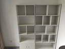 美舒庭 书架书柜组合落地简易带门学生简约多层置物架储物收纳架子 A款【暖白色】 实拍图
