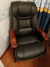 粤尚邦（YUE SHANG BANG）老板椅真皮商务电脑椅家用大班椅可躺总裁座椅人体工学椅子办公椅 进口黑色牛皮带搁脚 实拍图