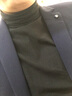 诚景一体绒加绒加厚高领打底衫男修身休闲纯色秋衣t恤男保暖长袖卫衣I 黑色6020不加绒 3XL 实拍图