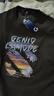 GENIOLAMODE卫衣男士秋冬季圆领时尚简约字母涂鸦百搭印花青年衣服 深灰 3XL 实拍图