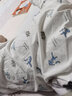 红豆儿童睡衣男女童夏薄款纯棉家居服套装短袖宝宝空调服J3289白色140 实拍图