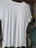 特步（XTEP）女装短袖t恤女夏季服饰女士纯色宽松上衣T恤跑步半袖运动瑜伽服女 白色【店长推荐】 2XL 180 实拍图