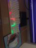 雷迪凯（LDK.al） 悬浮七彩背光键盘笔记本台式通用USB机械手感有线键鼠电竞游戏防水键盘鼠标套装 悬浮白色彩虹光键盘+裂纹鼠标白 实拍图