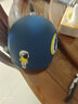 车隐士儿童男孩女孩电动车电瓶车头盔四季通用夏季防晒夏天半盔宝宝可爱 蓝色【适合5-12岁】新国标B类秋冬盔 实拍图