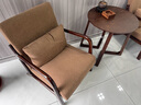 尚华仕沙发椅子桌椅组合网红奶茶店洽谈卡座复古清吧简约休闲实木沙发椅 2单人+1小圆桌【可拆洗棉麻】 晒单实拍图