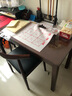 当当郎 电脑桌台式家用实木书桌写字台中学生学习书房卧室现代简约桌子 书桌+椅子[胡桃色] 1.4*0.55米双抽屉 实拍图