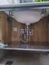 潜水艇（Submarine）防臭下水管面盆下水器套装 铜质带溢水孔洗脸盆翻板弹跳面盆落水 下水管SQ-4 实拍图
