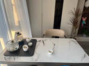 梦珑轻奢茶桌书桌两用简约现代办公室功夫泡茶桌家用岩板茶台椅组合套 1.2米茶台桌 实拍图