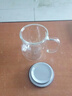 忆壶茶 玻璃茶杯茶具喝水杯子茶道杯 绿茶杯红茶带过滤竹木盖泡茶杯 黑胡桃木盖500ML 实拍图
