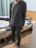七匹狼【羊毛保暖】保暖内衣男加绒加厚秋冬防寒内衣套装（V领） 实拍图