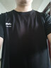 JEEP SPIRIT吉普短袖T恤男夏季新款棉质圆领薄款休闲纯色大码体恤上衣宽松 9010黑色 4XL /170-185斤 实拍图